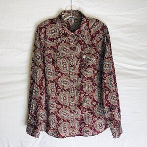 Cinch Women's Size XL Geometric Pearl Snap Western Shirt